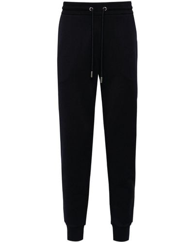 Moncler Tapered Cotton Track Trousers - Black