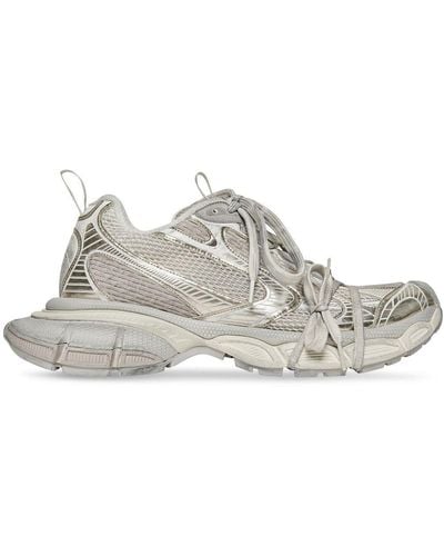 Balenciaga Sneakers Met Mesh Vlak - Wit