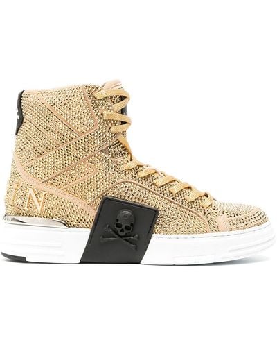 Philipp Plein Studded High-top Sneakers - Multicolor
