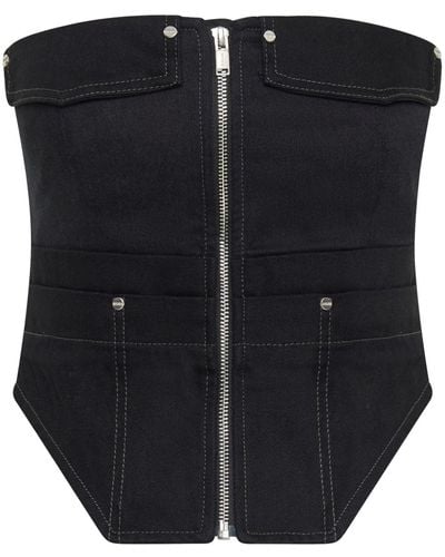Dion Lee Haut corset Workwear - Noir