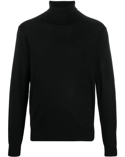 Armani Exchange Turtleneck Wool Sweater - Black