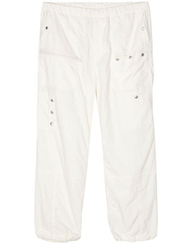 Undercover Elasticated-waist Straight-leg Trousers - White