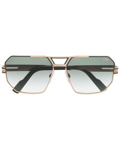 Cazal Geometric Pilot-frame Sunglasses - Metallic