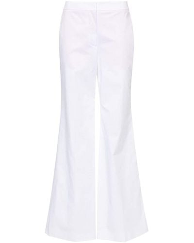 Moschino Dart-detail Flared Trousers - White