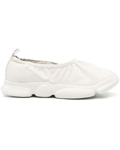 Camper Karst Leather Ballerina Shoes - White