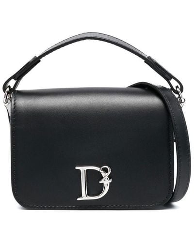 DSquared² Mini sac à plaque logo - Noir