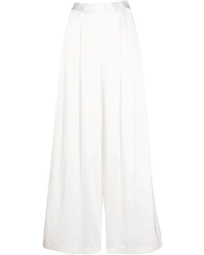 Fabiana Filippi Pantalon ample à plis - Blanc