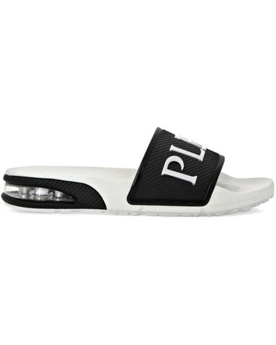 Philipp Plein Logo-print Slides - Black