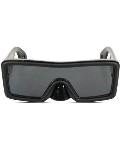 Walter Van Beirendonck Ufo Rectangle-frame Sunglasses - Black