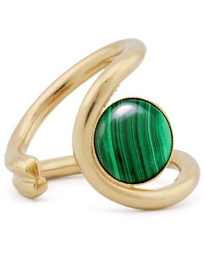 D'Estree Louise Inset-gemstone Ring - Green