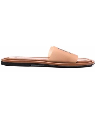 N°21 Logo-print Flat Sandals - Brown