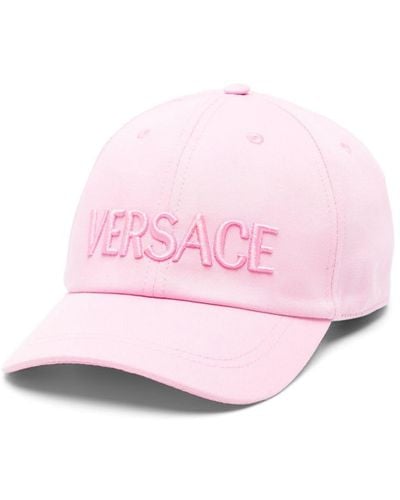 Versace Cappello da baseball con ricamo - Rosa