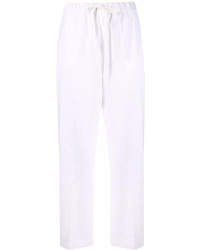 MM6 by Maison Martin Margiela Off-white Tie-waist Pants