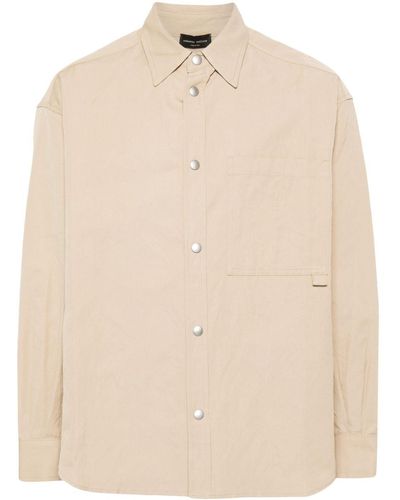 Roberto Collina Pointed-collar Shirt - Natural