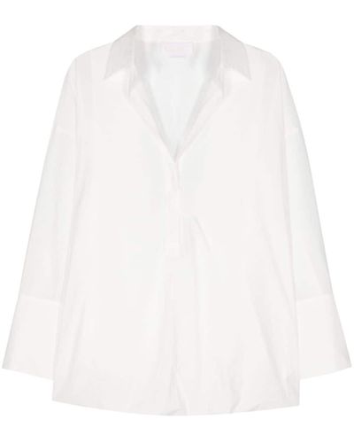 Genny Robe-chemise à coupe courte - Blanc