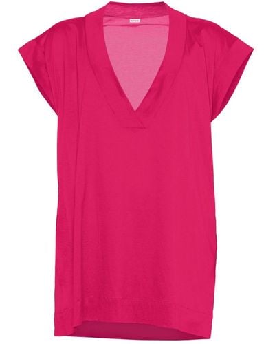 Eres Renée T-Shirt im Oversized-Look - Pink