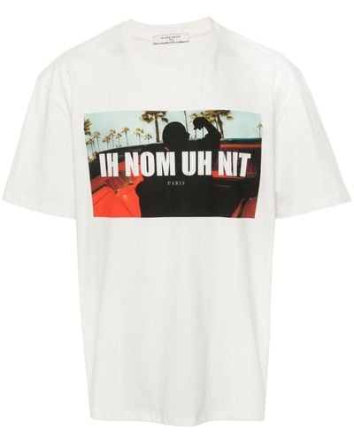ih nom uh nit T-Shirt mit Foto-Print - Weiß