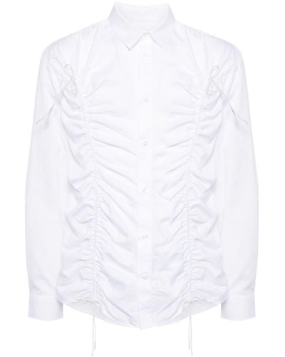 Simone Rocha toggle-detailing Poplin Shirt - White