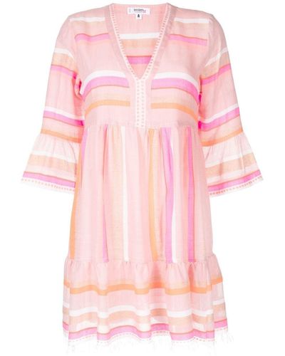 lemlem Jikirti Stripe-print Dress - Pink