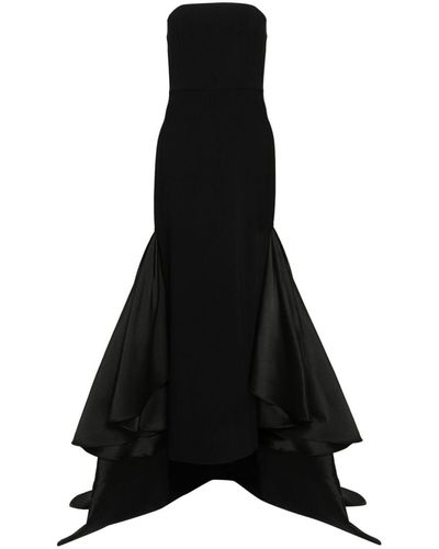 Solace London Jodi Crepe Maxi Dress - Black