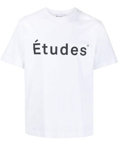 Etudes Studio T-Shirt mit Logo-Print - Weiß