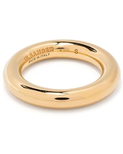 Jil Sander Zilverkleurige Ring - Metallic