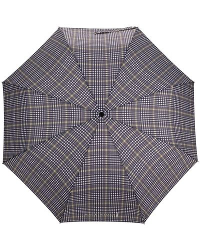 Mackintosh Ayr Check-pattern Automatic Telescopic Umbrella - Gray