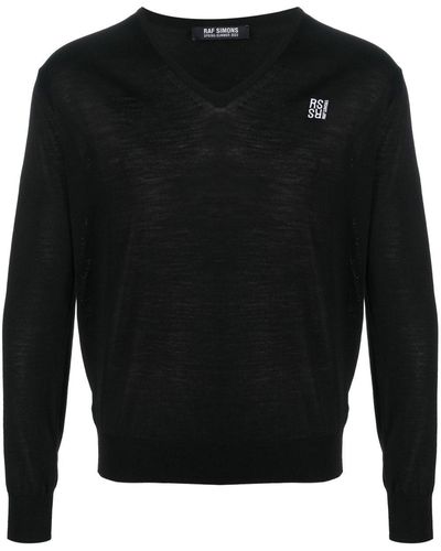 Raf Simons ロゴ セーター - ブラック