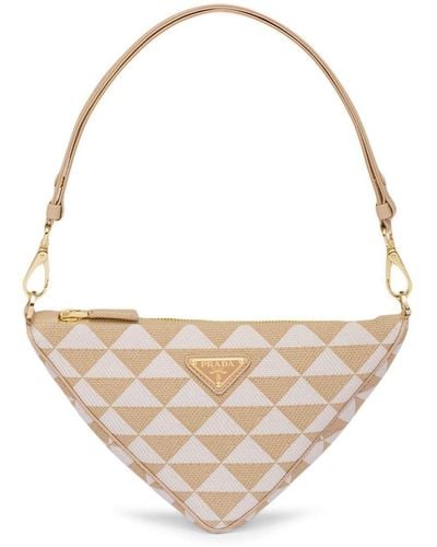 Prada Triangle Bags - White
