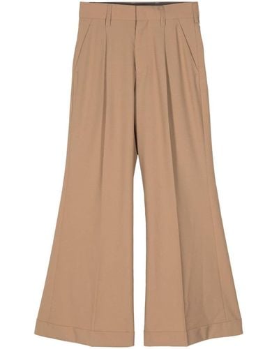 Kolor High-waist Flared Trousers - Natural