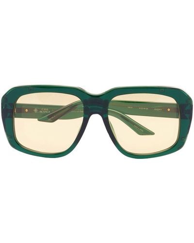 Casablancabrand Sonnenbrille mit eckigem Gestell - Grün