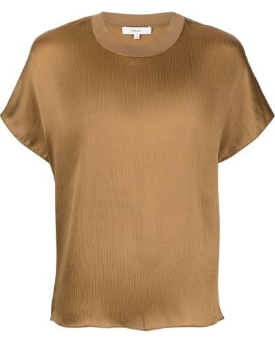 Vince Round Neck T-shirt - Brown