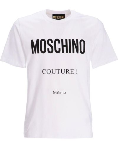 Moschino T-shirt à logo imprimé - Blanc