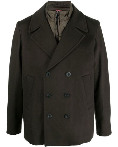 Paltò Quilted Double-breasted Jacket - Black