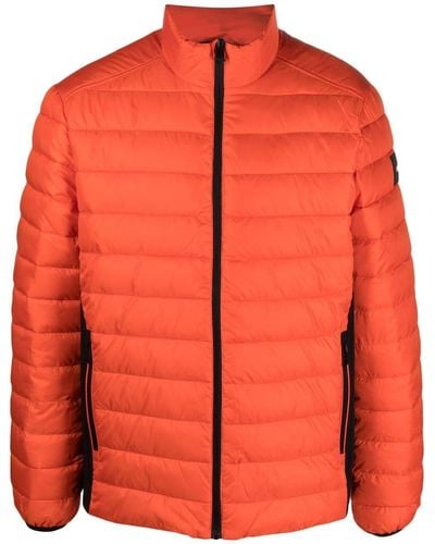Calvin Klein Logo-patch Padded Jacket - Orange