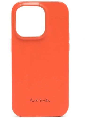 Paul Smith + Native Union Leather Magsafe Iphone 14 Pro Case - Orange