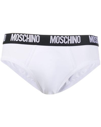 Moschino モスキーノ ロゴバンド ブリーフ - ホワイト
