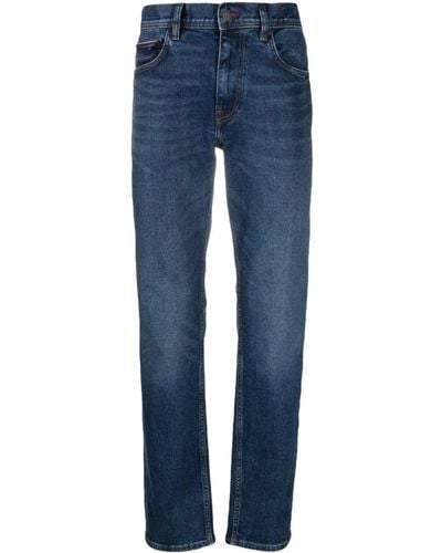 Tommy Hilfiger Mid-rise Straight-leg Jeans - Blue