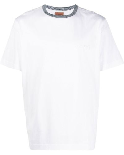 Missoni T-shirt In Cotone - Bianco