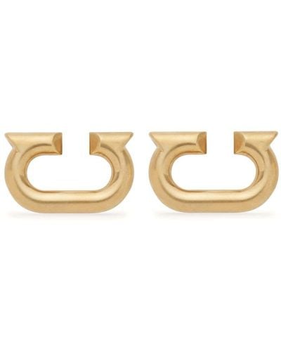 Ferragamo Gancini Stud Earrings - Metallic
