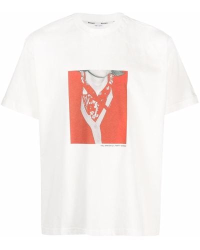 Sunnei フォトプリント Tシャツ - ホワイト
