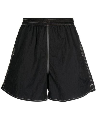 Gramicci Contrast-stitching Flared Shorts - Black