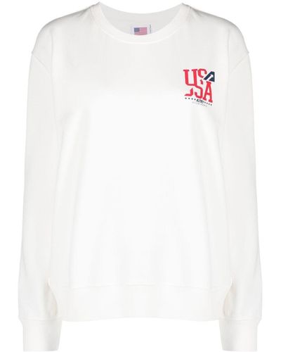 Autry Iconic Usa-print Sweatshirt - White