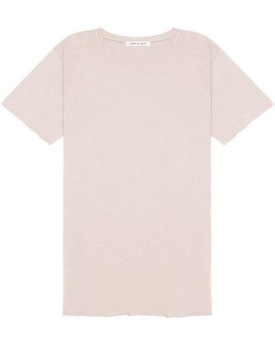 John Elliott T-shirt Met Ronde Hals - Roze