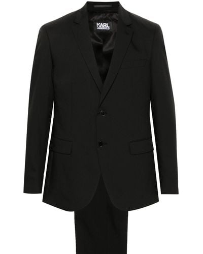 Karl Lagerfeld Drive Single-breasted Suit - Black
