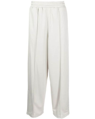 FIVE CM Pantalones rectos con cintura elástica - Blanco