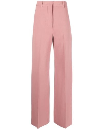 Erika Cavallini Semi Couture Pantalones de vestir anchos - Rosa