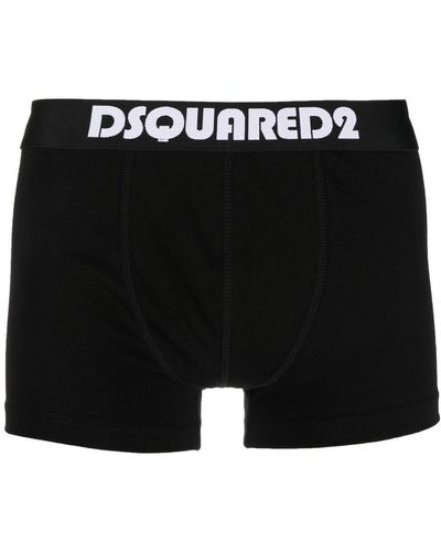 DSquared² ディースクエアード ロゴウエスト ボクサーパンツ - ブラック