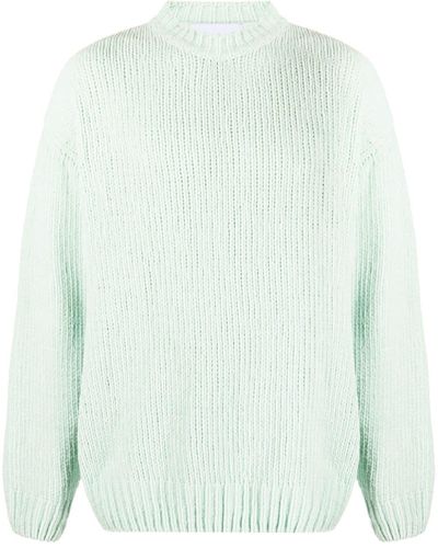 Bonsai High-neck Cotton Blend Sweater - Green