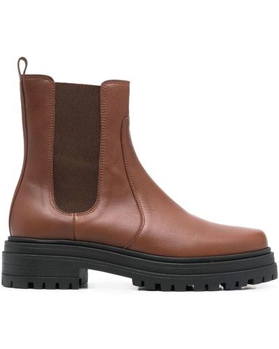Tila March Sasha Leather Chelsea Boots - Brown